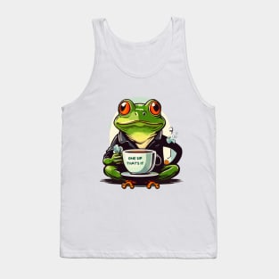 Frog and a cup of tea Tank Top